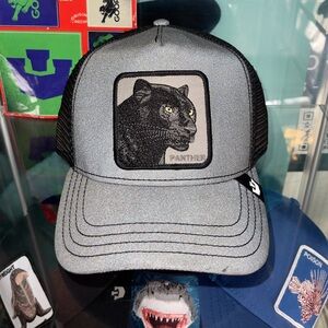 Panther Gray and Black Trucker Hat